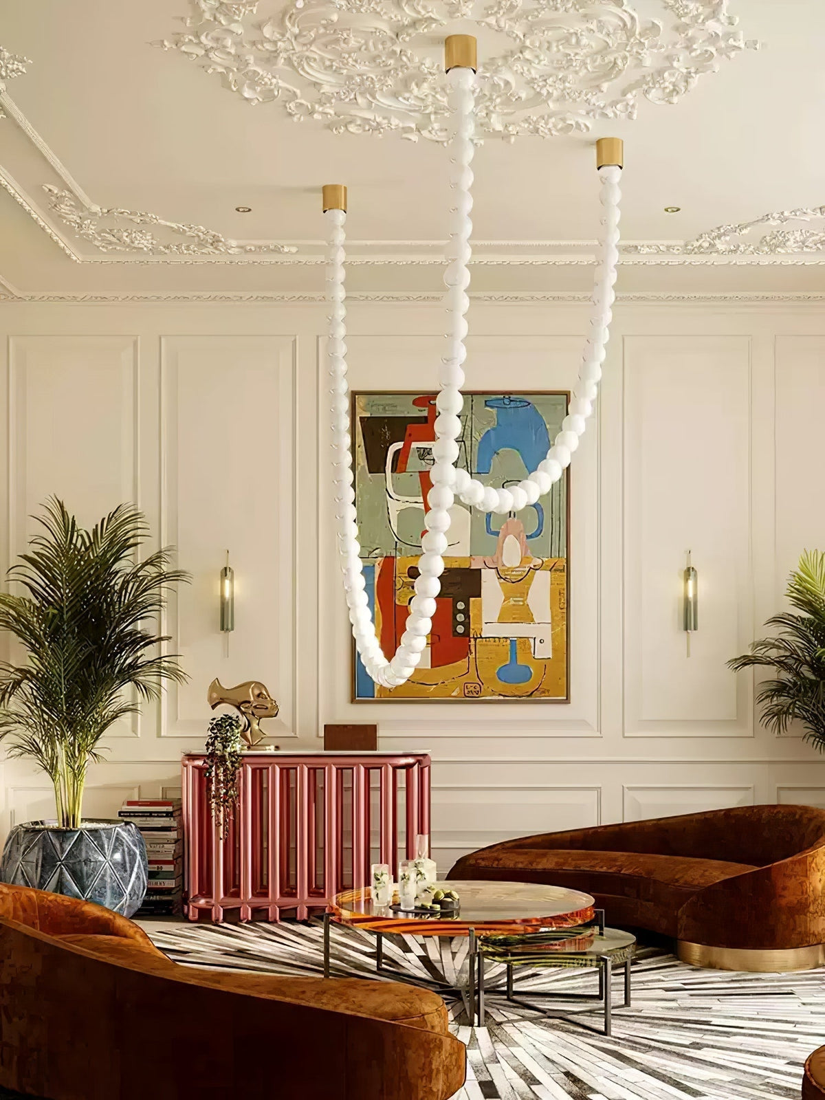 Kanell Brass Sputnik Chandelier