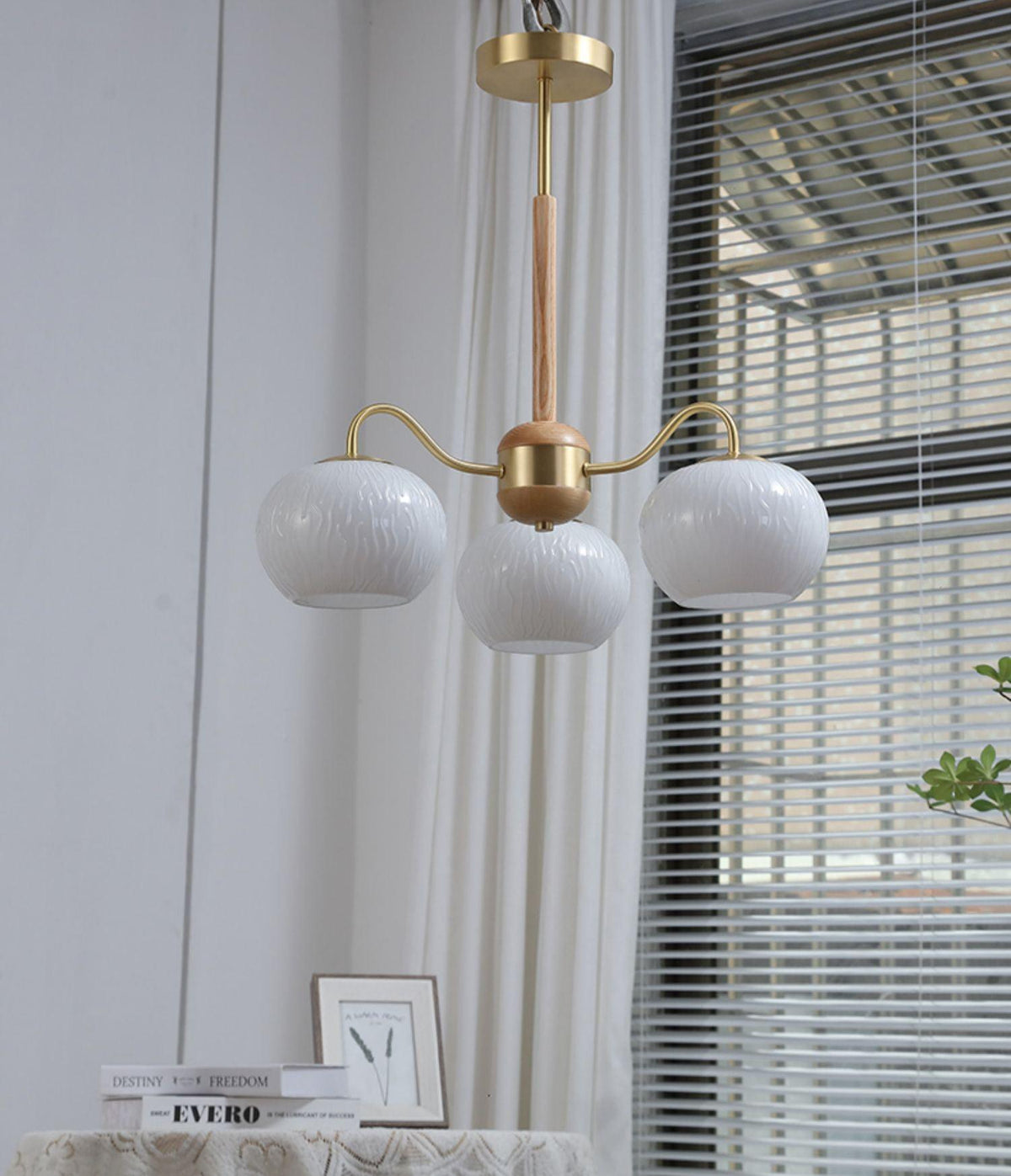 Elyra Elegant Wood Chandelier