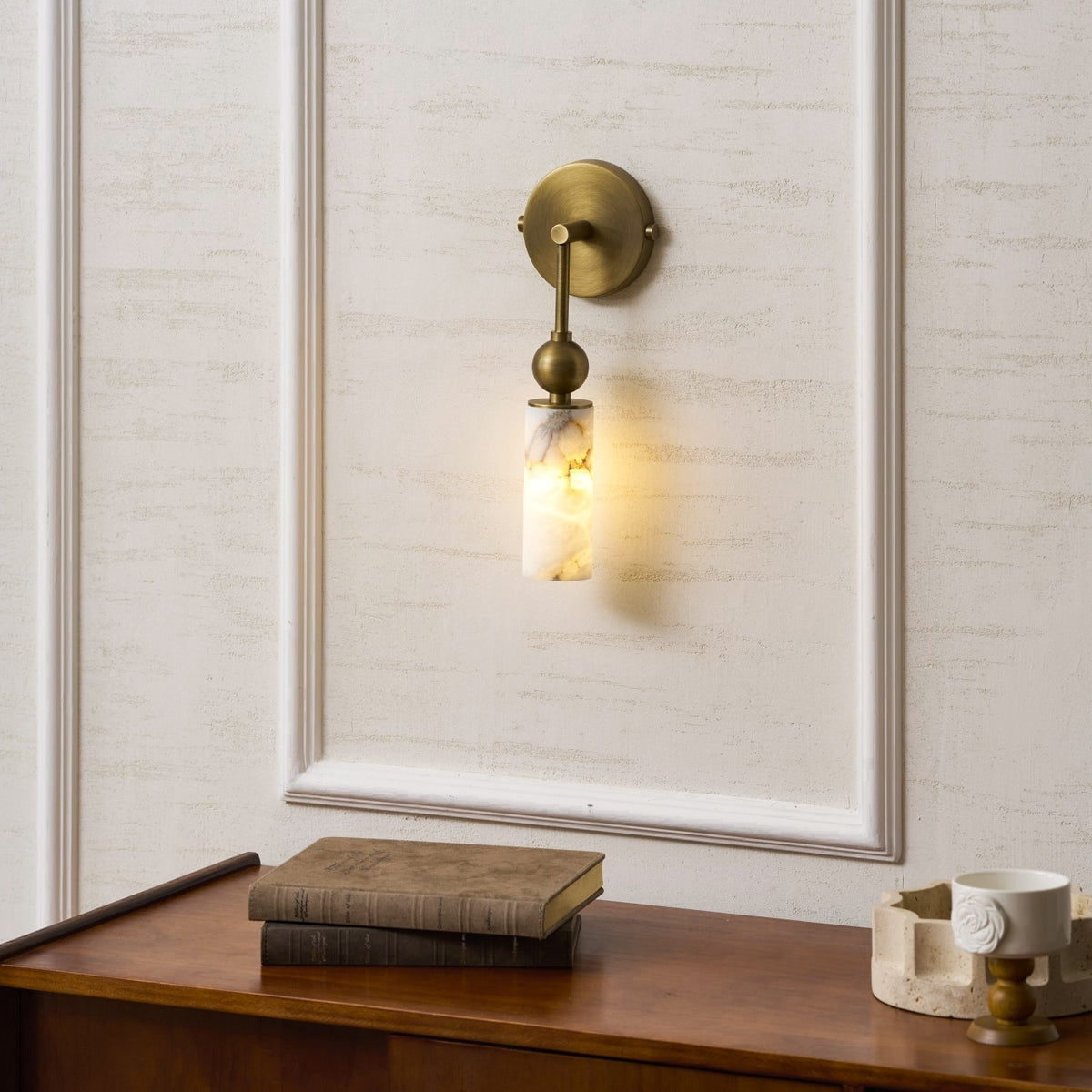 Javen Alabaster Indoor Wall Light