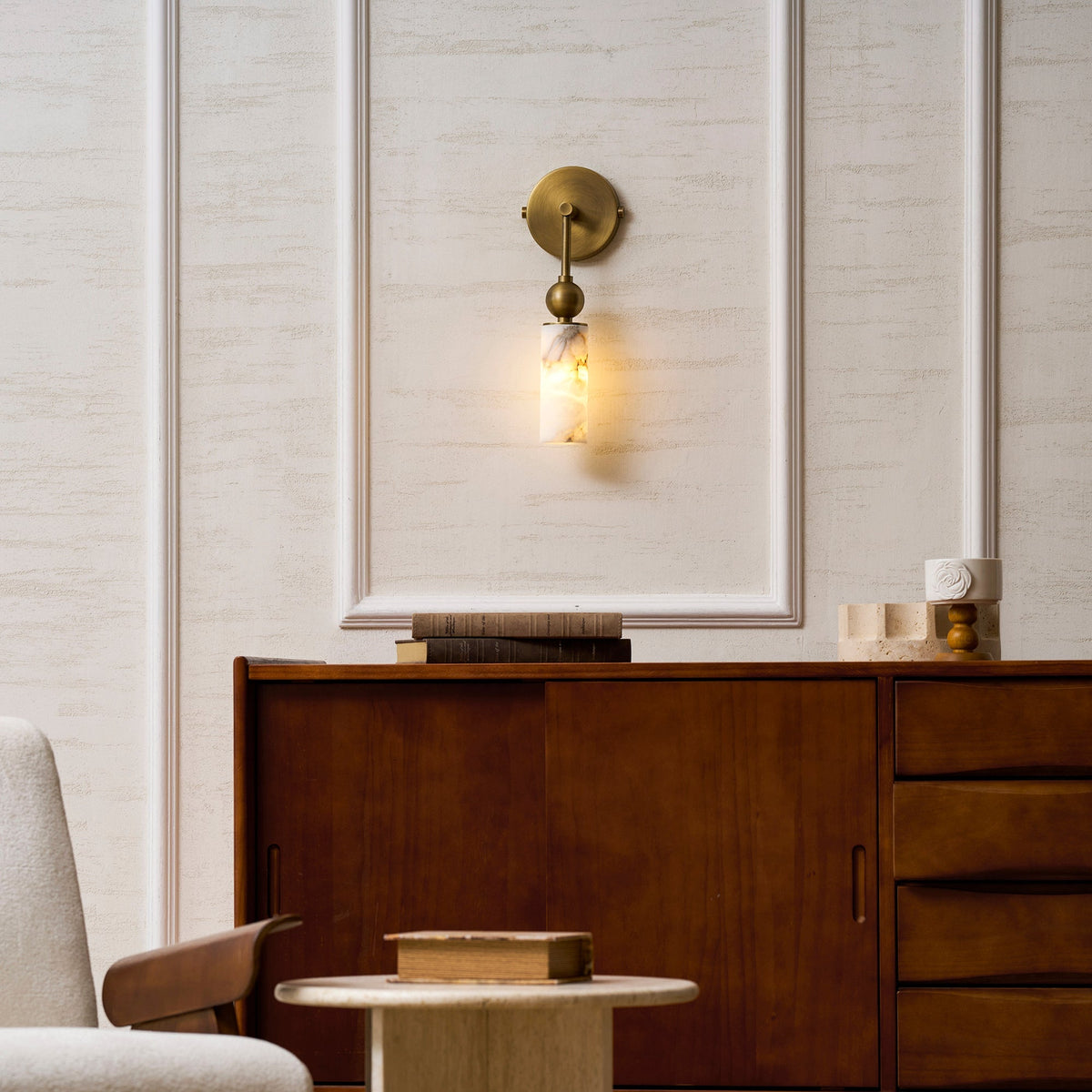 Javen Alabaster Indoor Wall Light