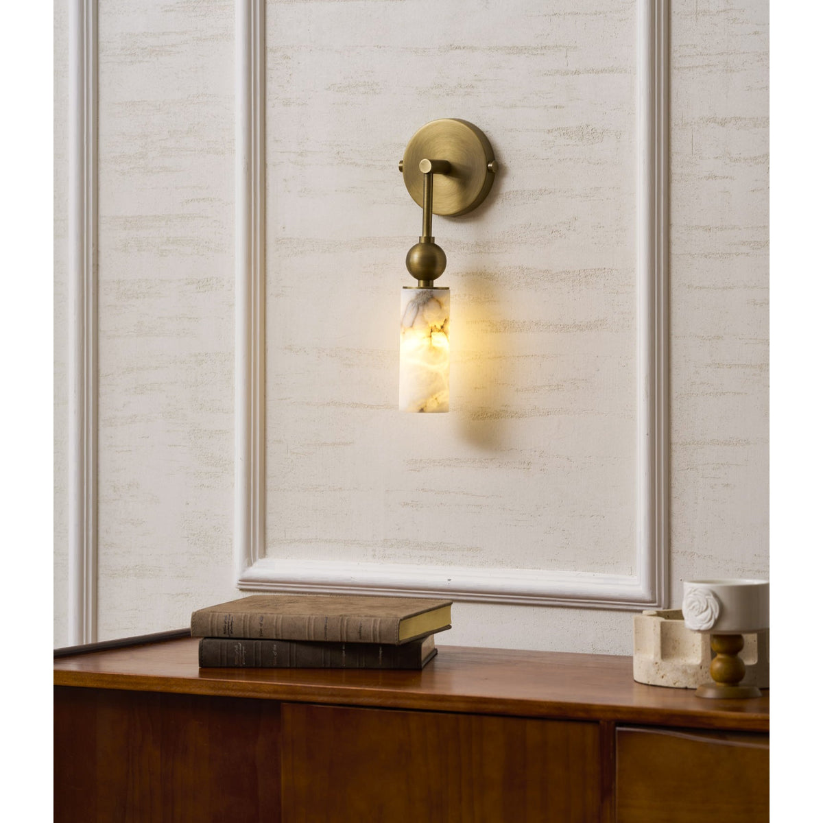 Javen Alabaster Indoor Wall Light