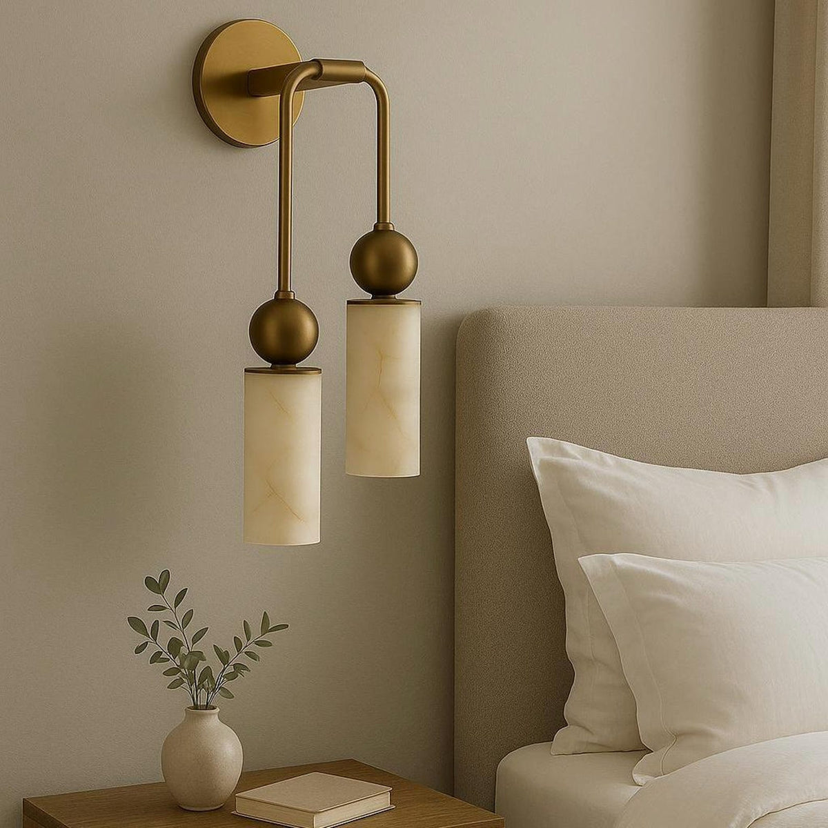 Javen Alabaster Indoor Wall Light