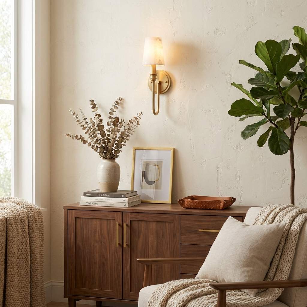 Stavernford Alabaster Wall Sconce
