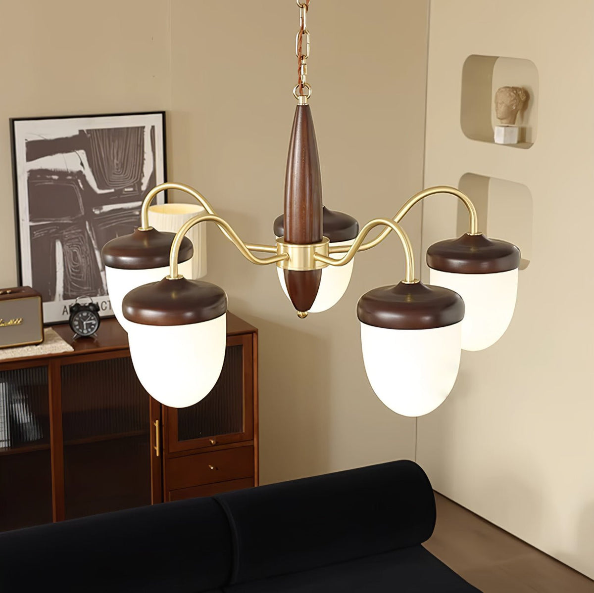 Calanora Chandelier Capsule Arm Rustic