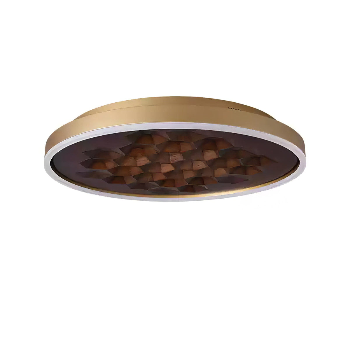 Cevynira Textured Bronze Flush Mount
