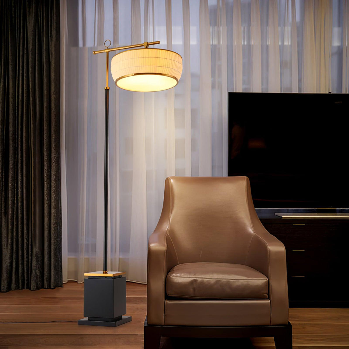Socor Modern Fabric Floor Lamp