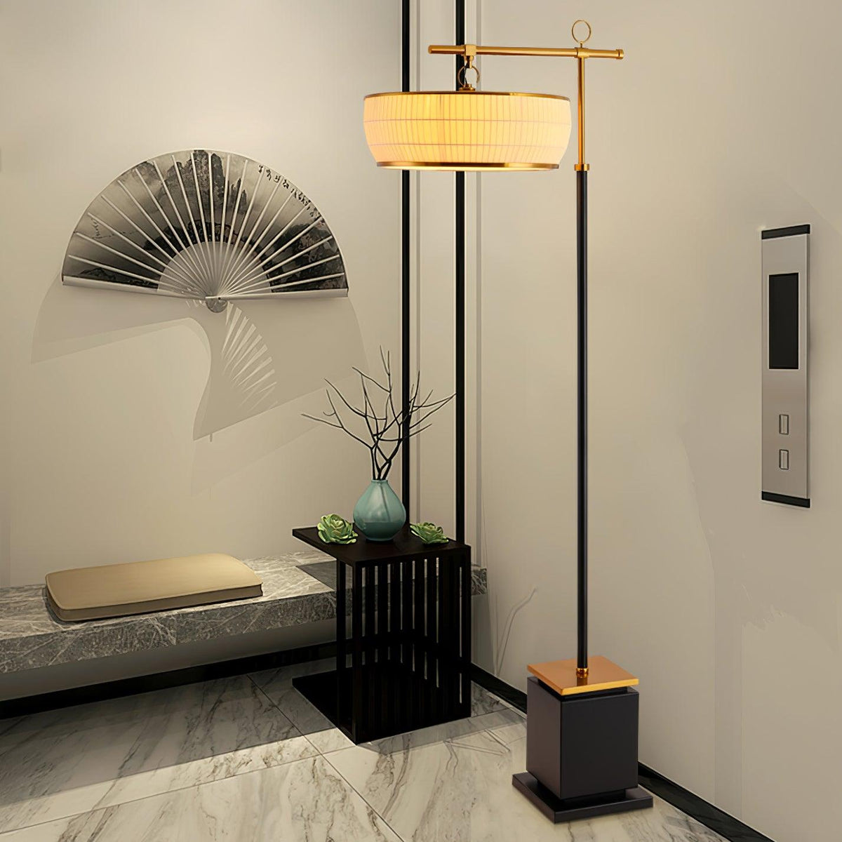 Socor Modern Fabric Floor Lamp