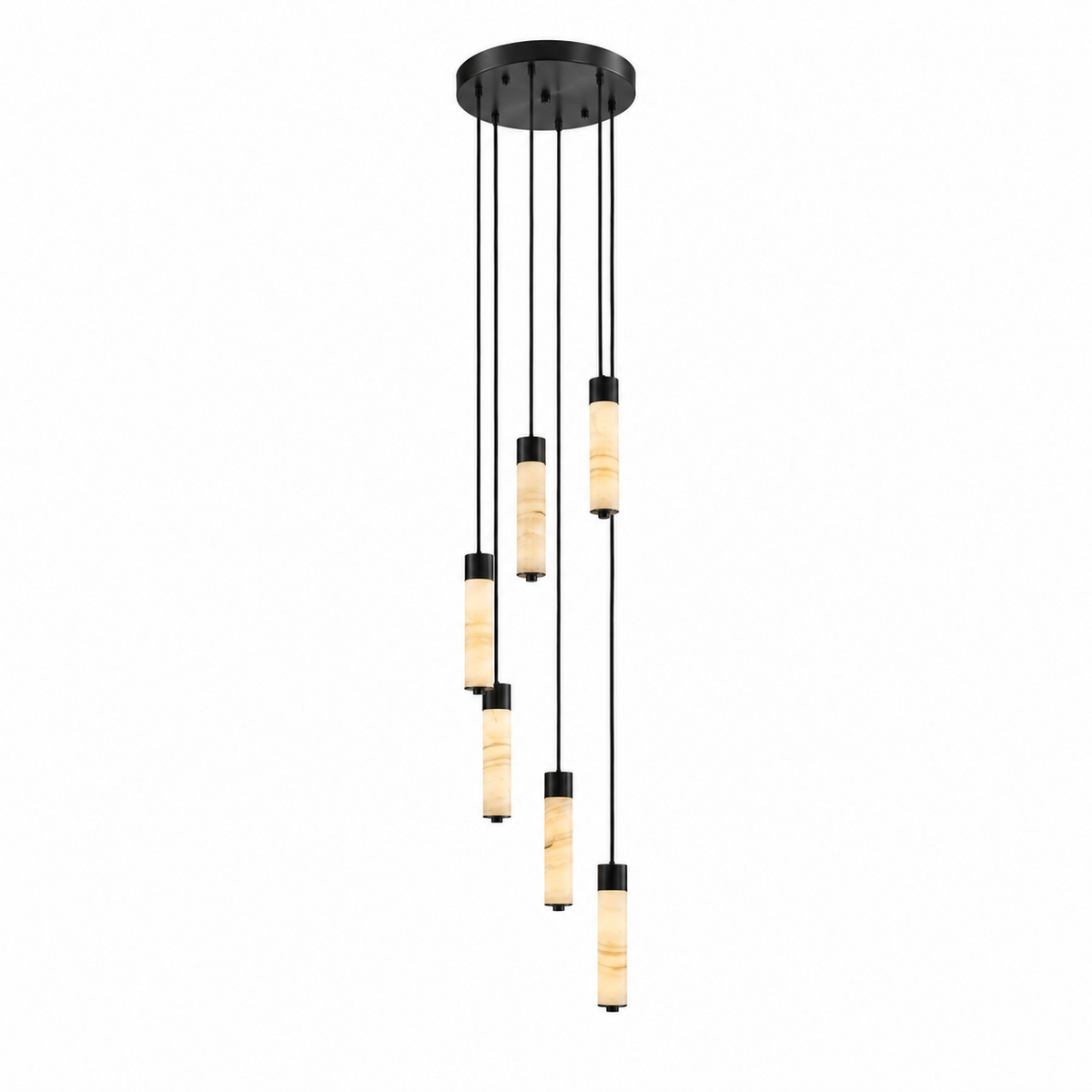 Harvenstone Alabaster Column Chandelier