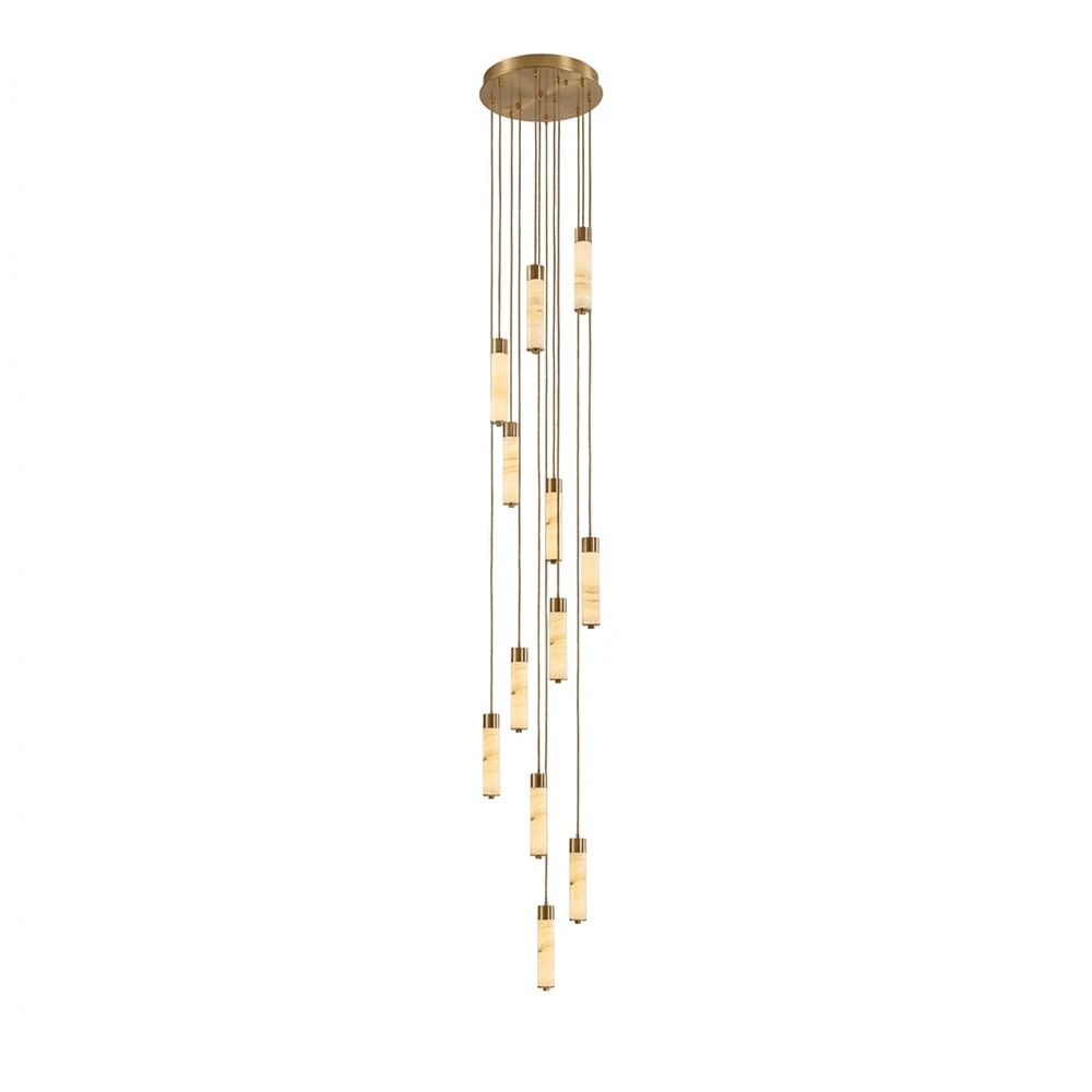 Harvenstone Alabaster Column Chandelier