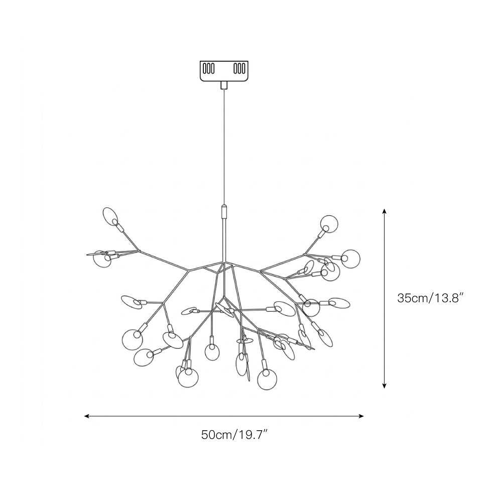 Zisha Branch Chandelier
