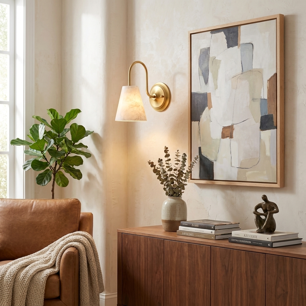 Yelmont Alabaster Wall Sconce