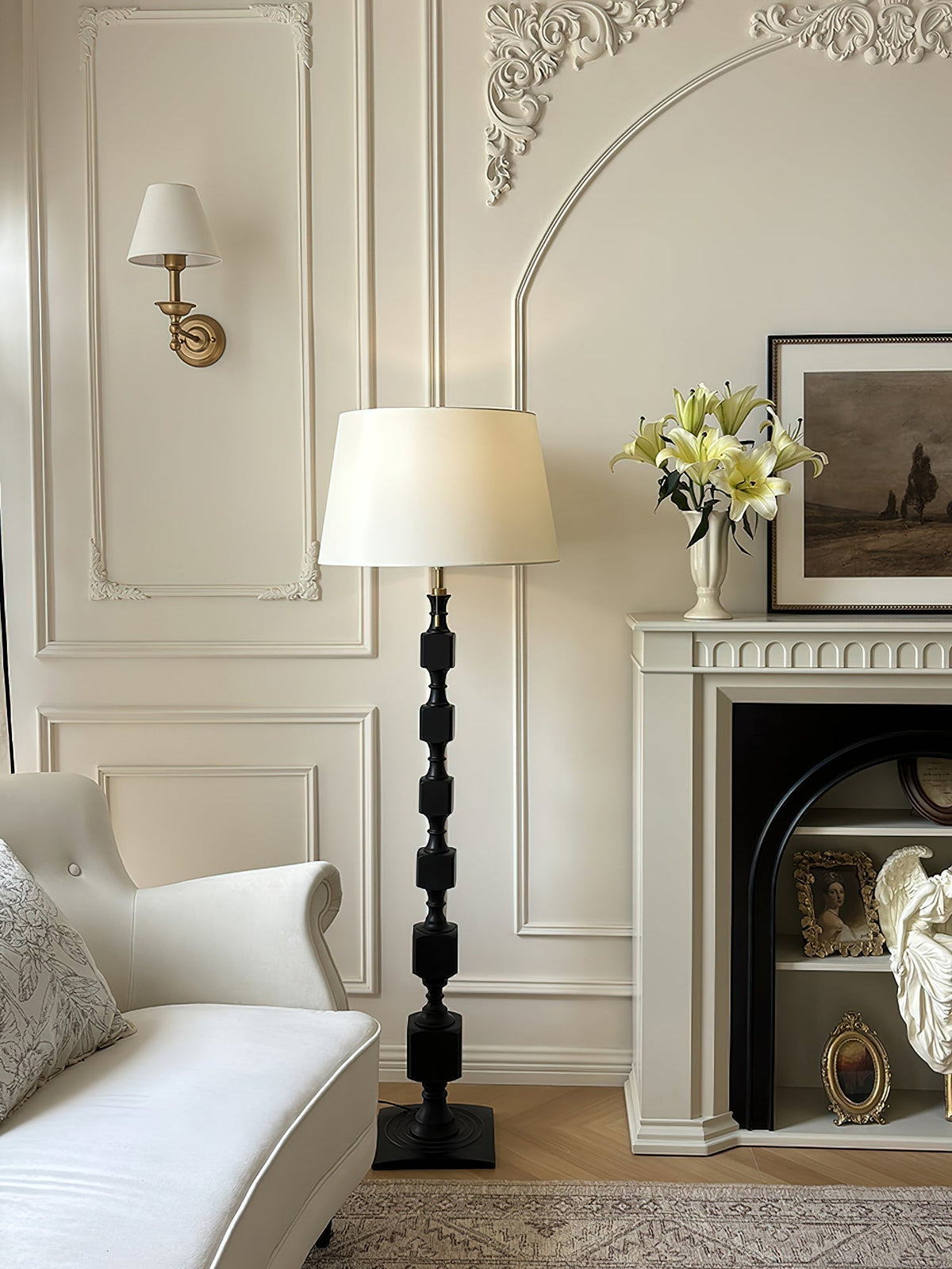 Sylarelle Hexas Wood Floor Lamp