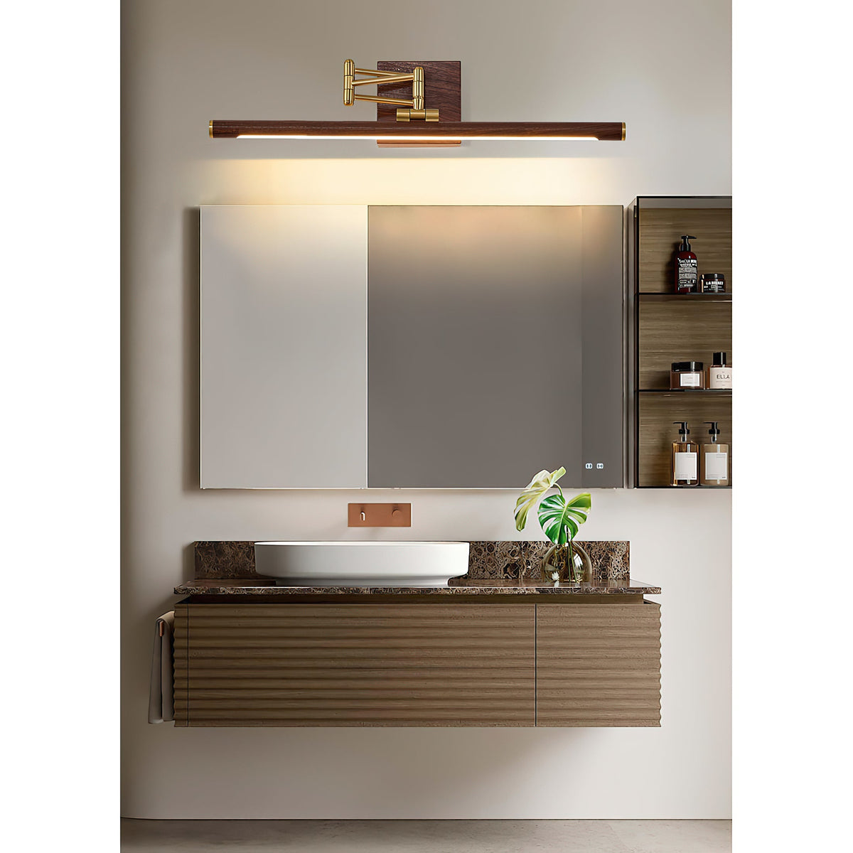 Dilix Stokes Brass Indoor Wall Light