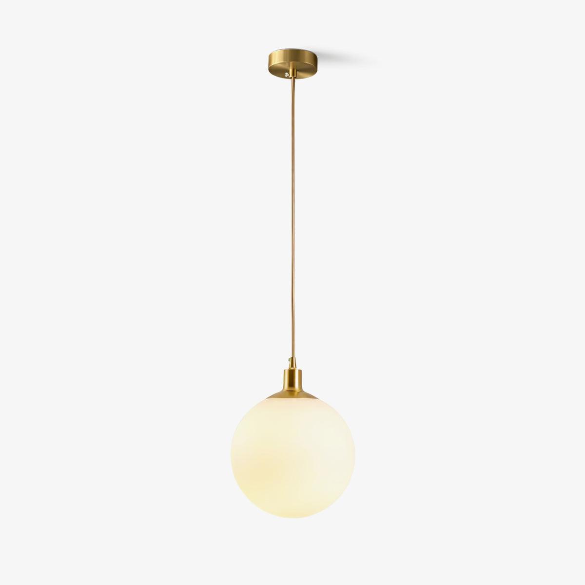 Deven Brass Globe Pendant Light