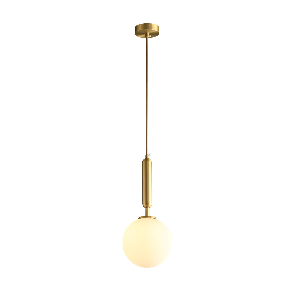 Deven Brass Globe Pendant Light