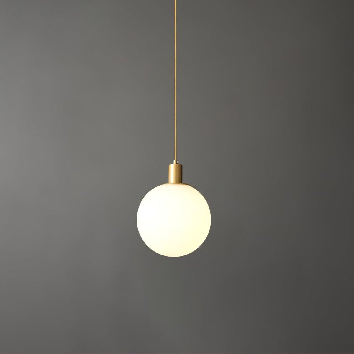 Deven Brass Globe Pendant Light