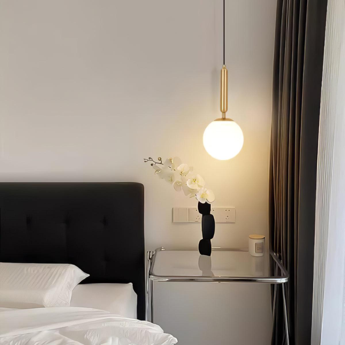 Deven Brass Globe Pendant Light