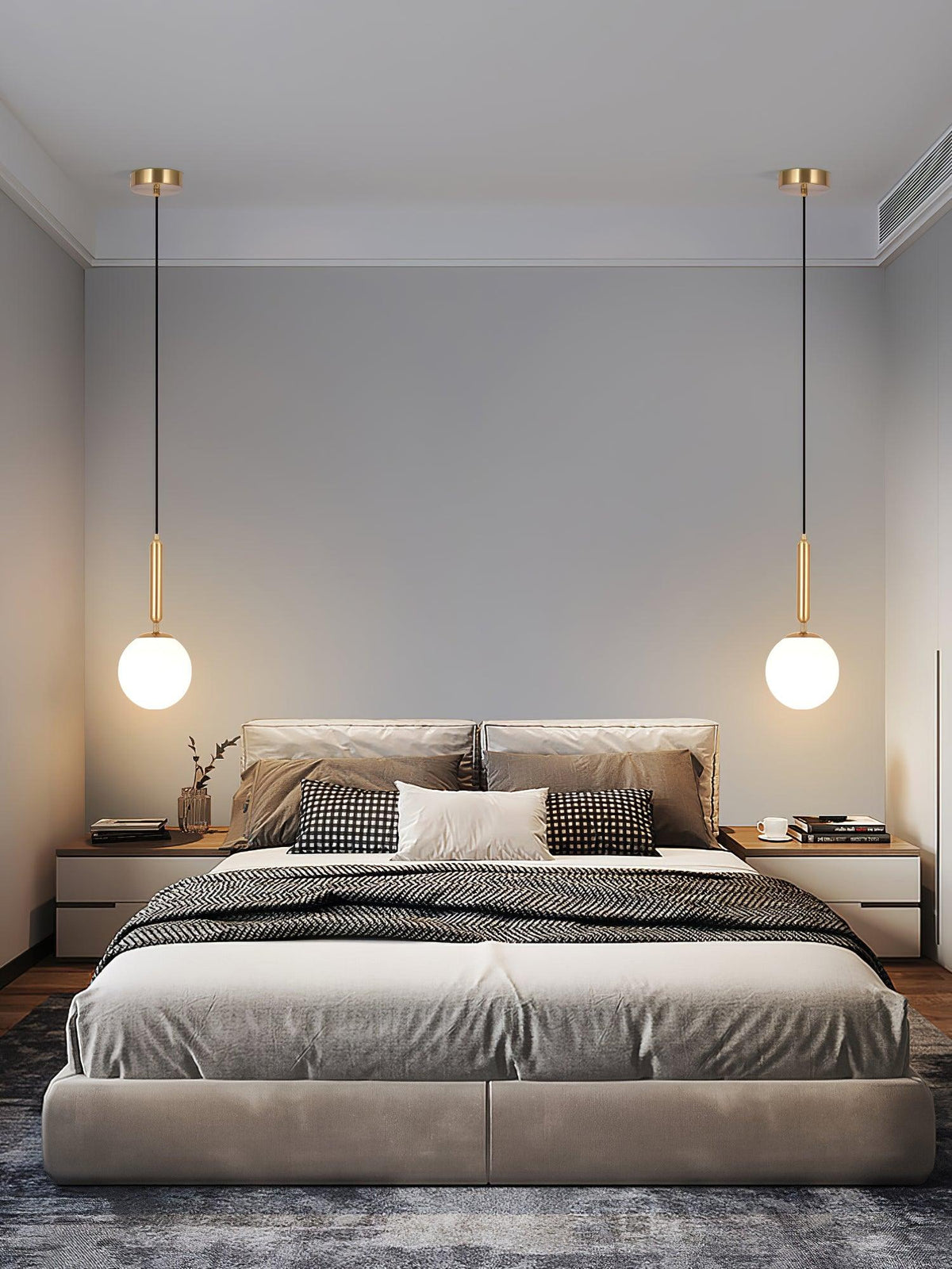 Deven Brass Globe Pendant Light