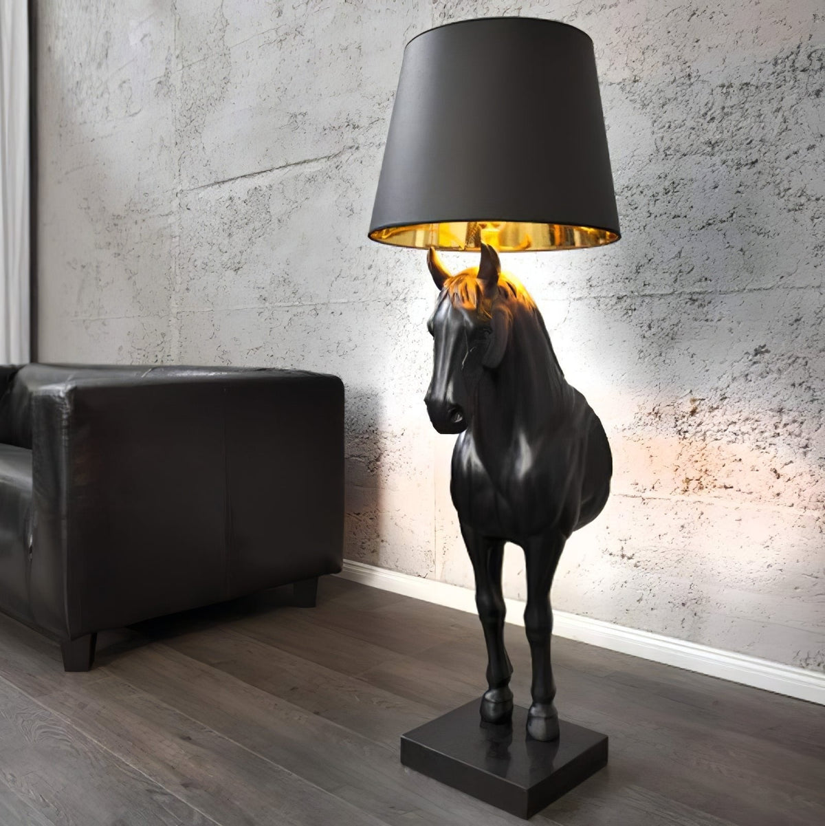 Brammell Horse Statue Floor Lamp