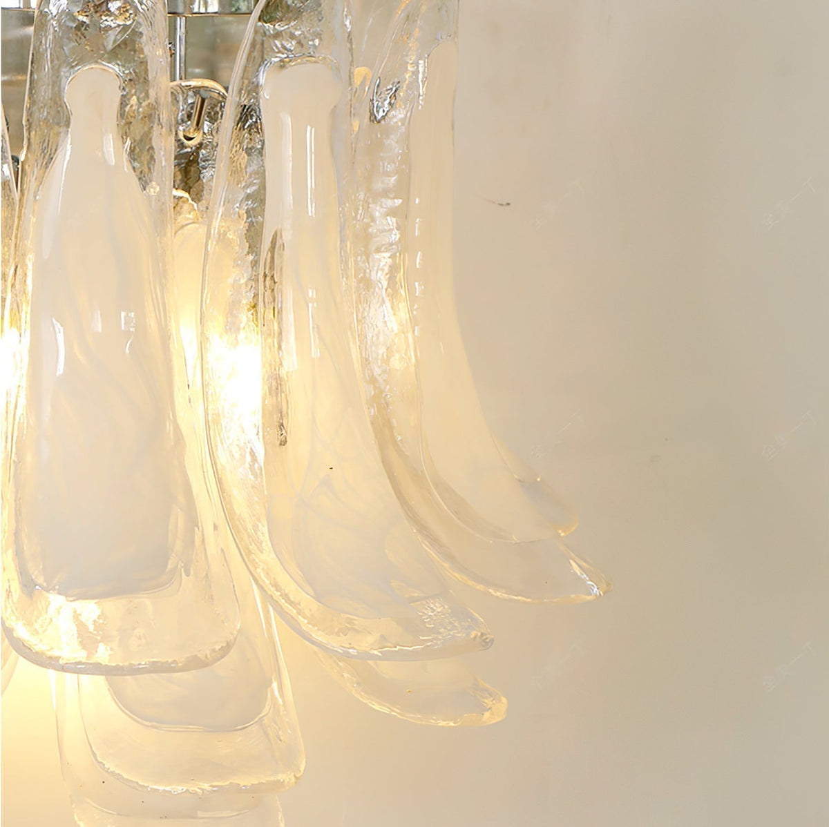 Celarelle Wall Lamp Petal Glass Horseshoe Shaped Minimalist