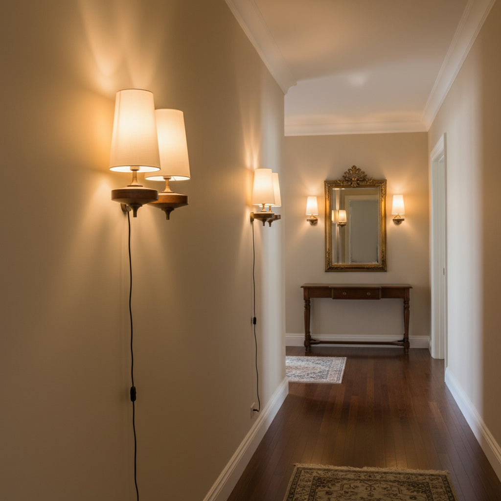 Duzen Hour Rho Plug In Indoor Wall Light