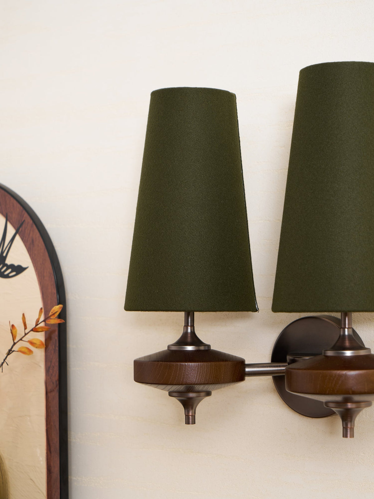 Halen Twin Shade Indoor Wall Light