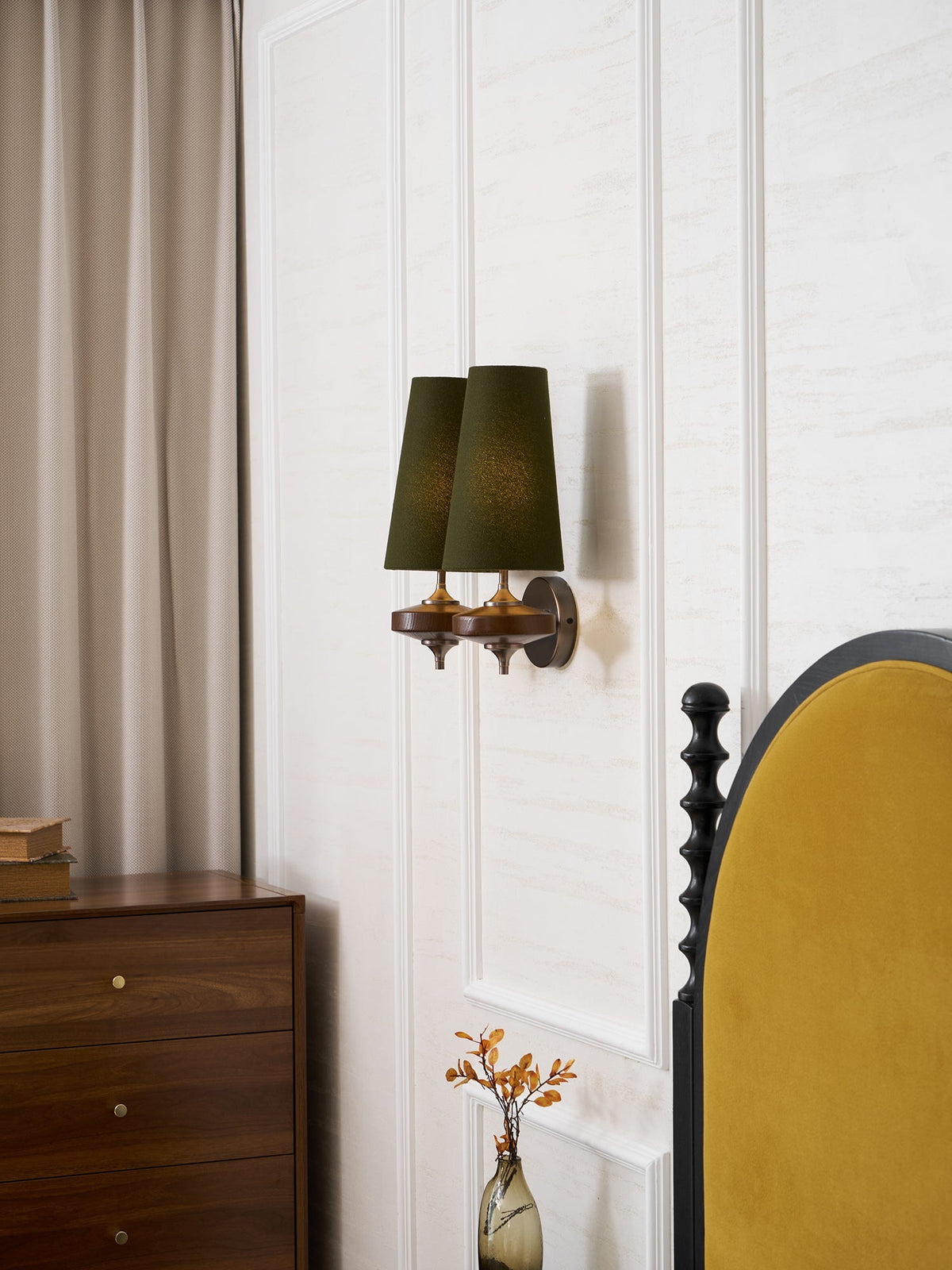 Halen Twin Shade Indoor Wall Light