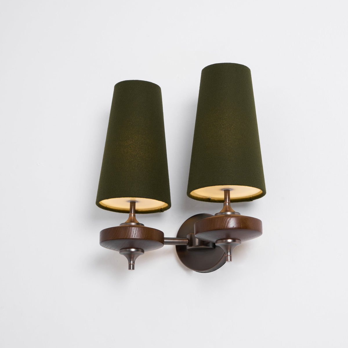 Halen Twin Shade Indoor Wall Light
