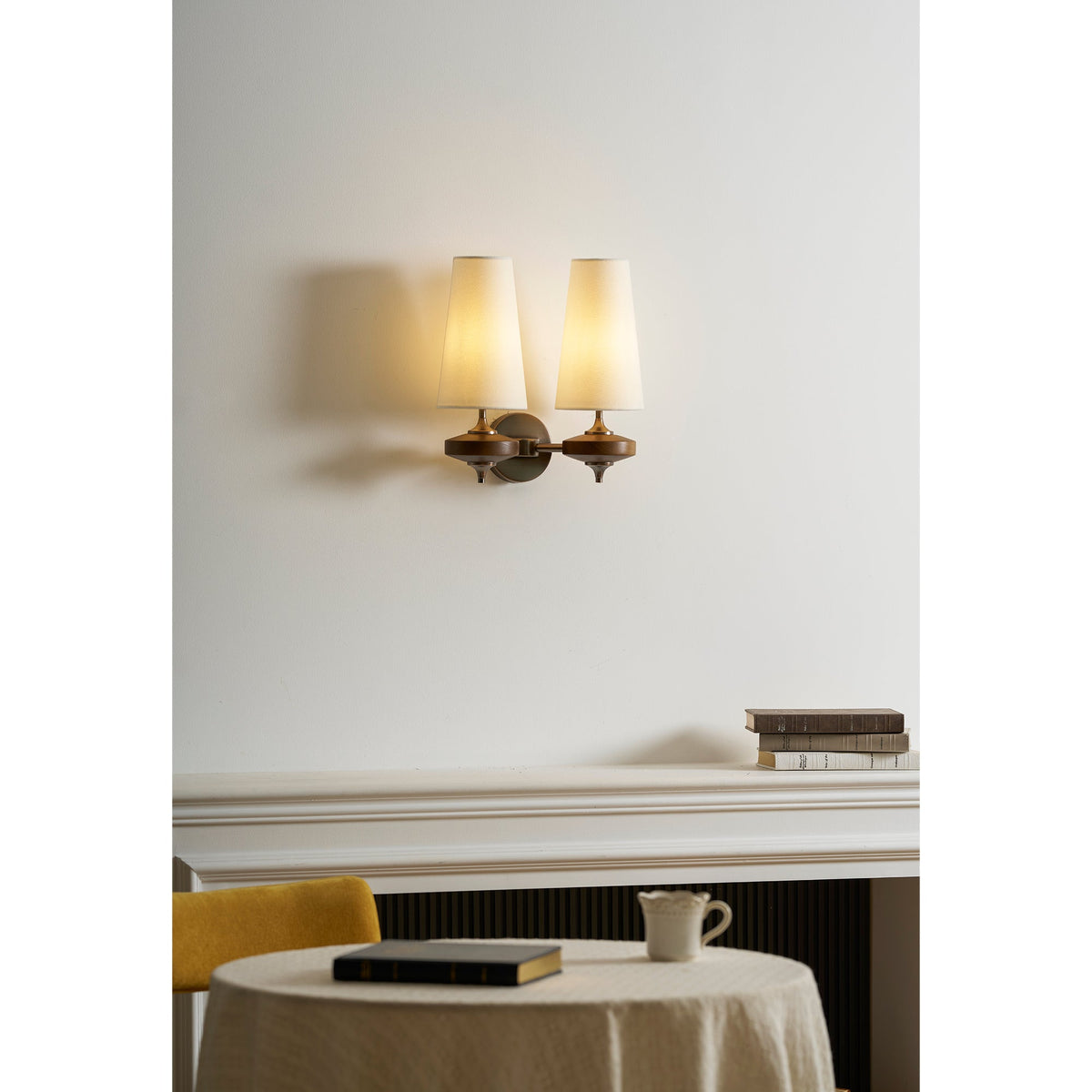 Halen Twin Shade Indoor Wall Light