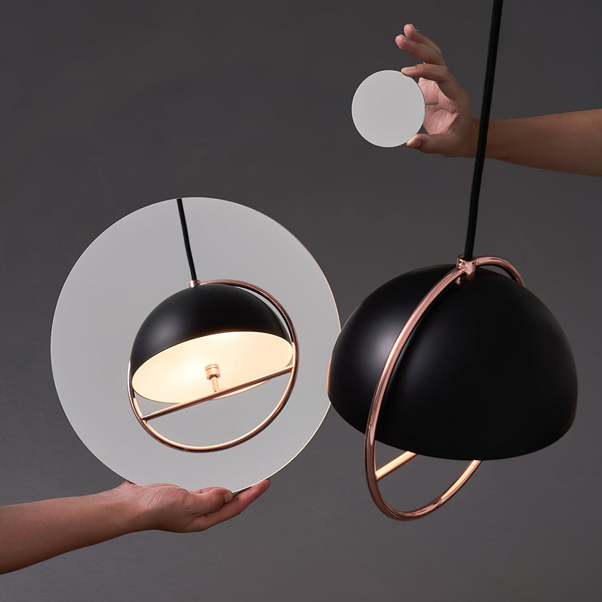 Zephira Steel Classic Pendant Lamp