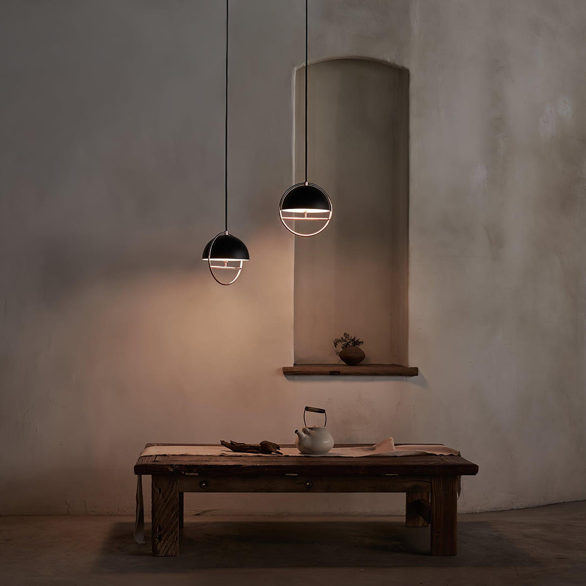 Zephira Steel Classic Pendant Lamp