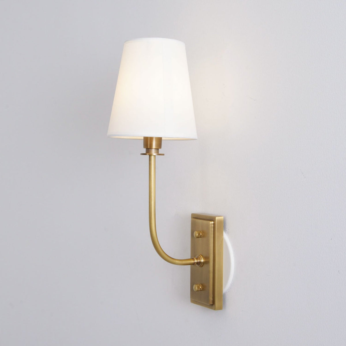 Sylvie Tapered Modern Fabric Wall Light