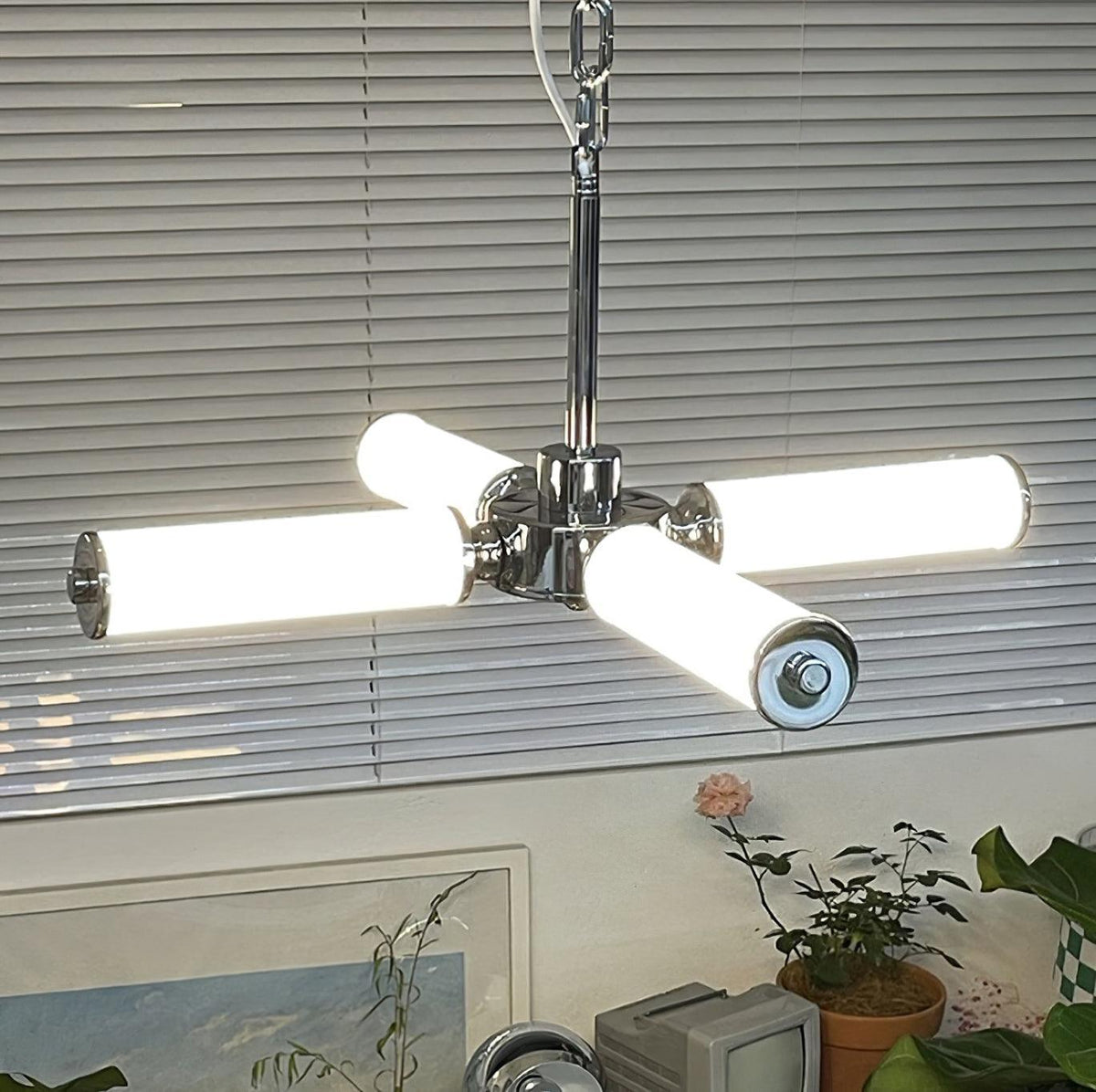 Zoliria Modern Minimalist LED Glass Chandelier