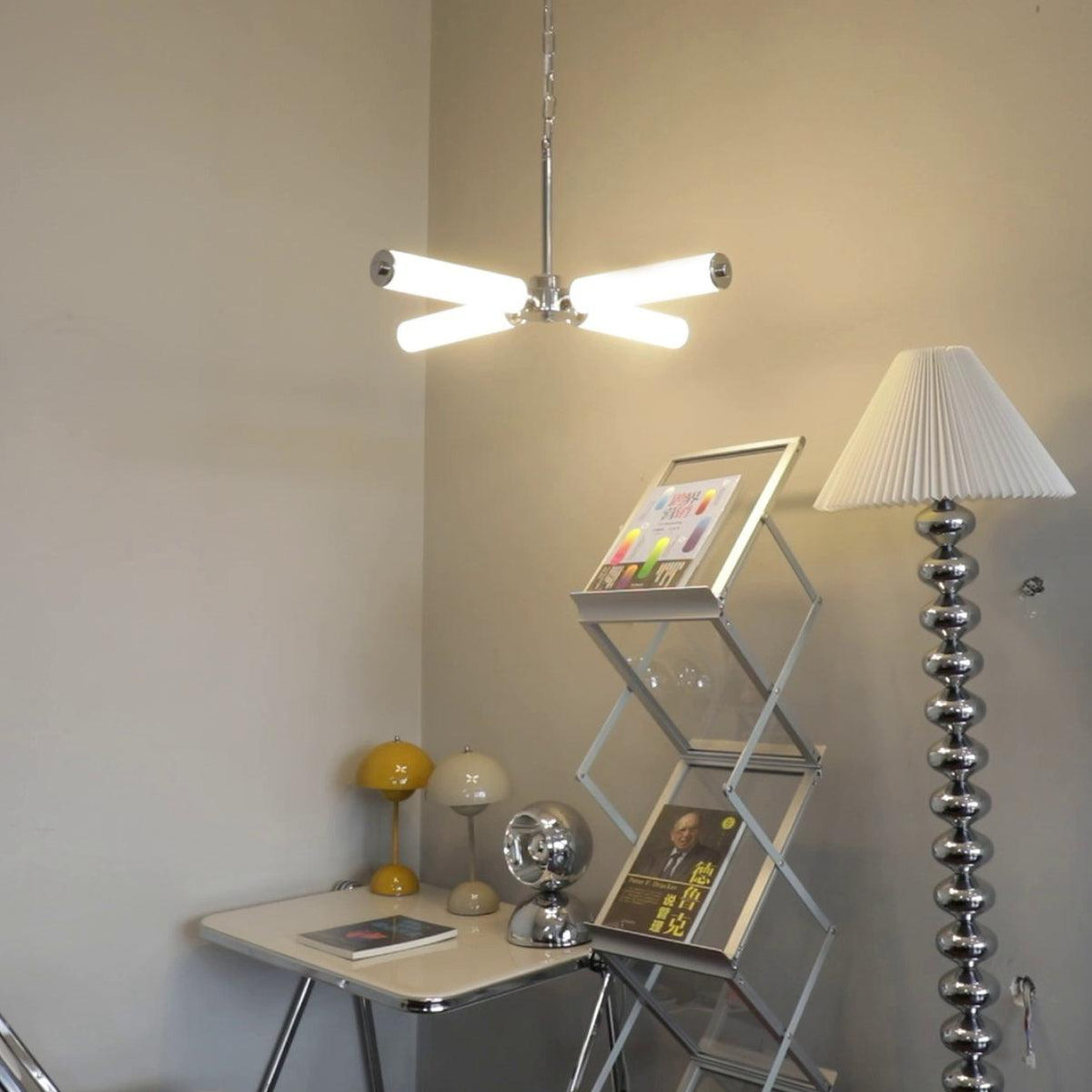 Zoliria Modern Minimalist LED Glass Chandelier