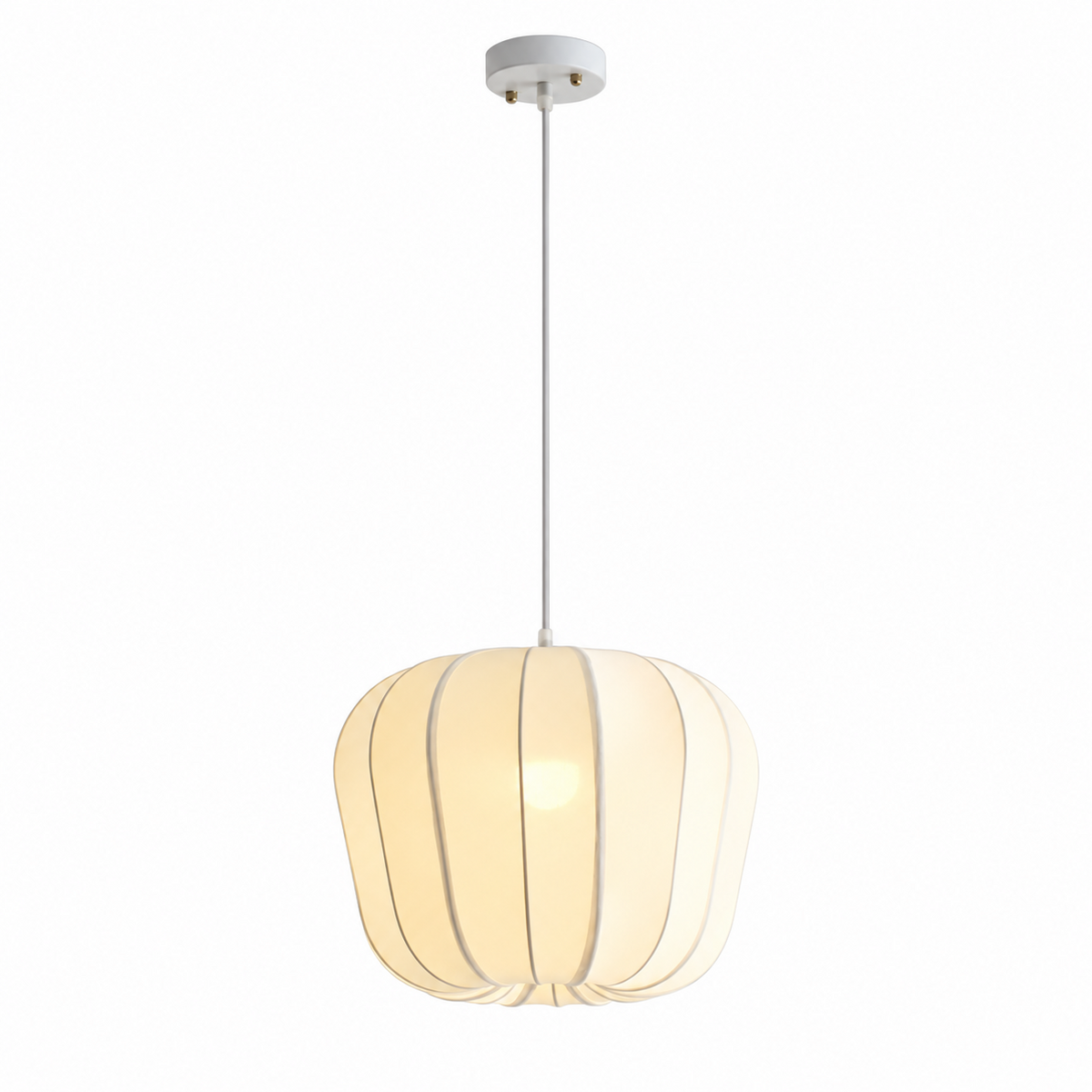 Fallowmere Ribbed Stretch Fabric Pendant Lamp