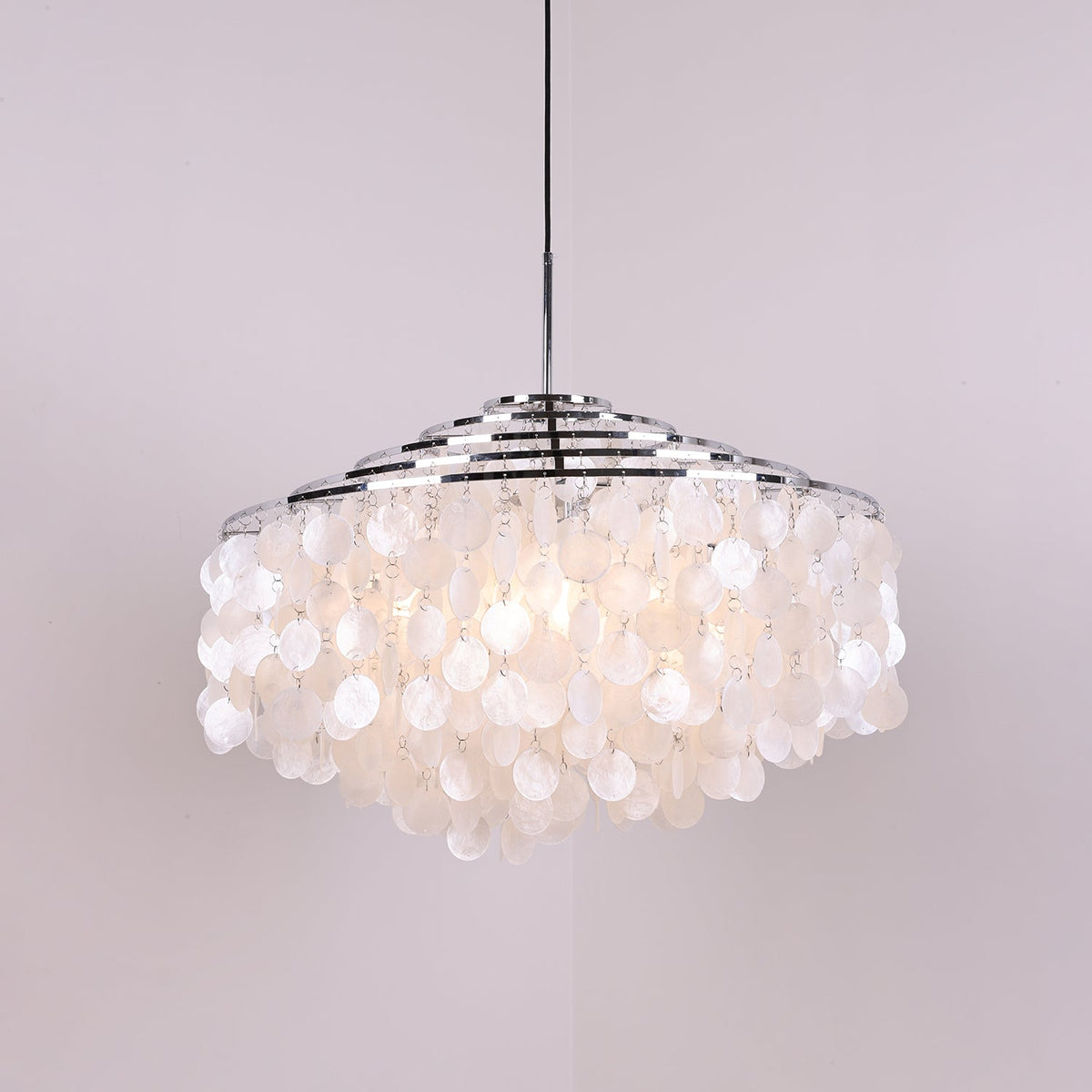Rivena Pendant Lamp Round Shell Ring