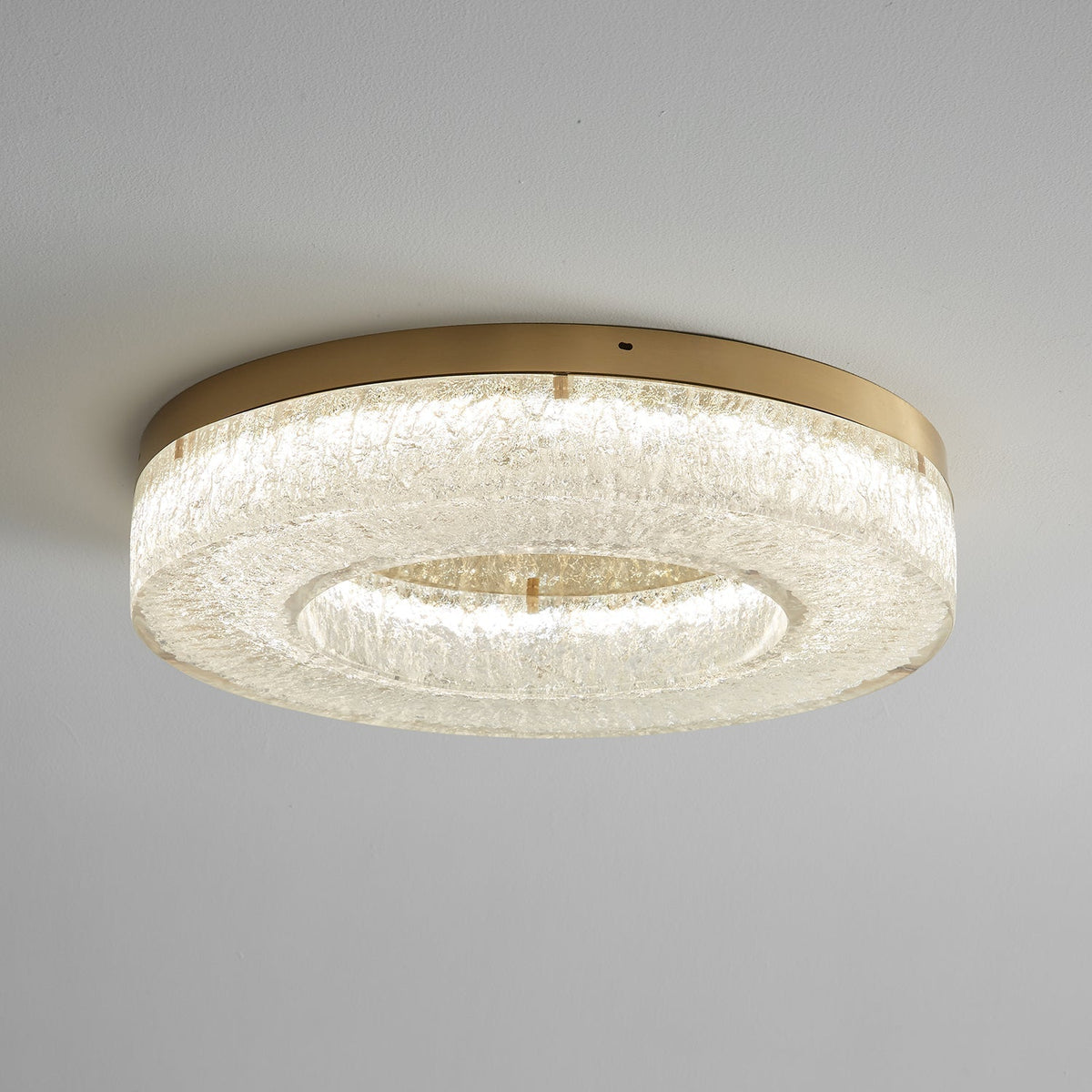 Dovira Ice Crack Circle Resin Ceiling Lamp