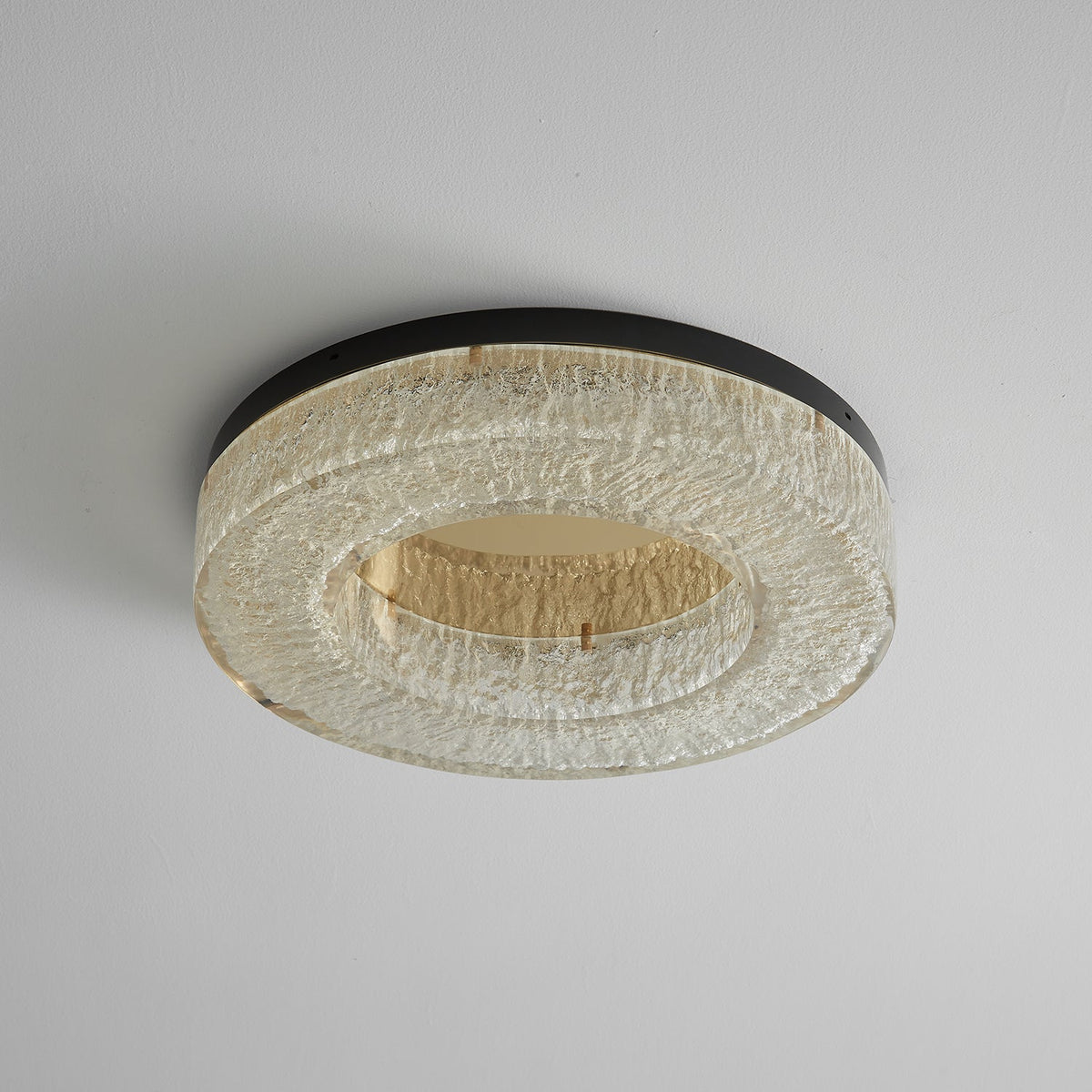 Dovira Ice Crack Circle Resin Ceiling Lamp
