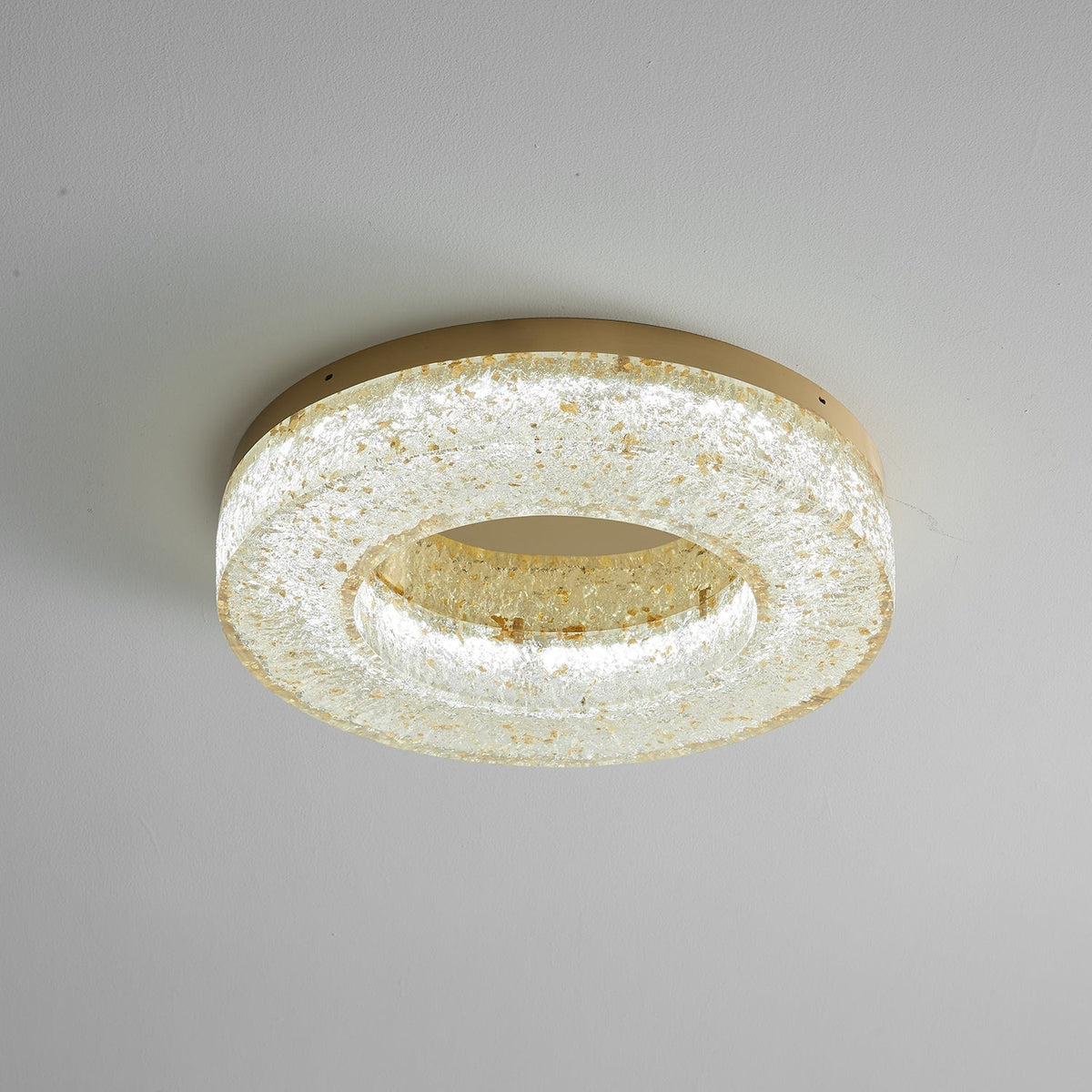 Dovira Ice Crack Circle Resin Ceiling Lamp