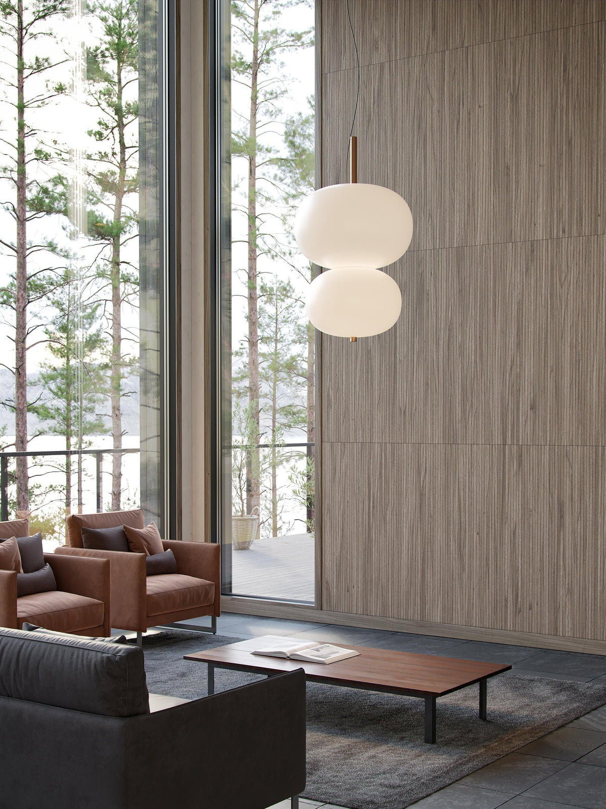 Duality Modern Glass Pendant Light