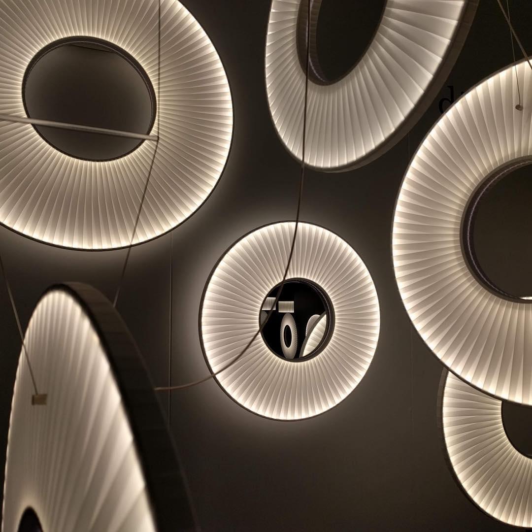 Lumira Pendant Lamp White Fabric Classic