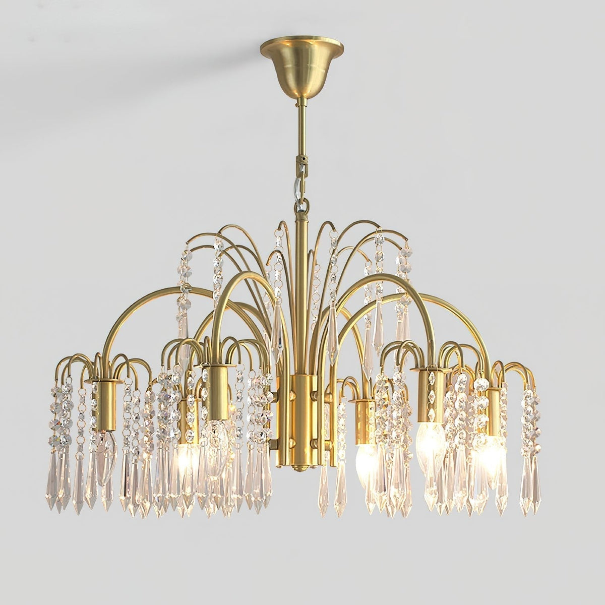 Selorora Chandelier Gold Crystal Isla Dawn Regal