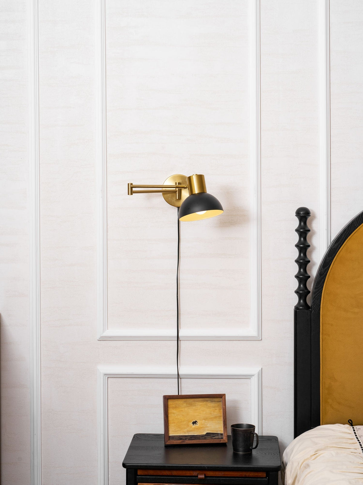 Koven Adjustable Arm Plug In Indoor Wall Light