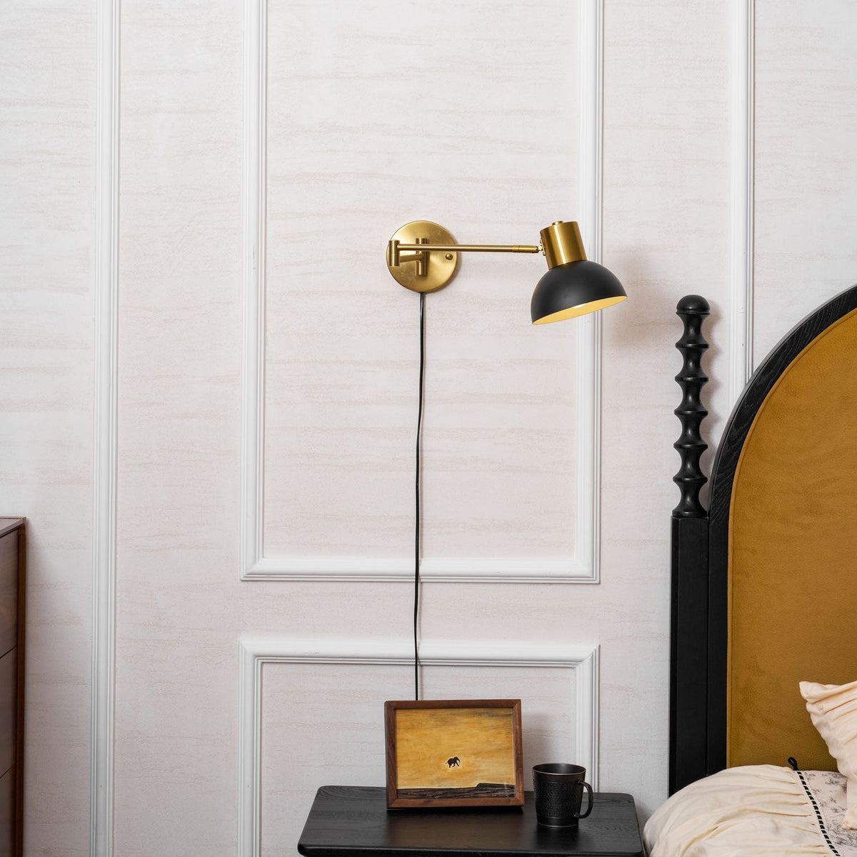 Koven Adjustable Arm Plug In Indoor Wall Light
