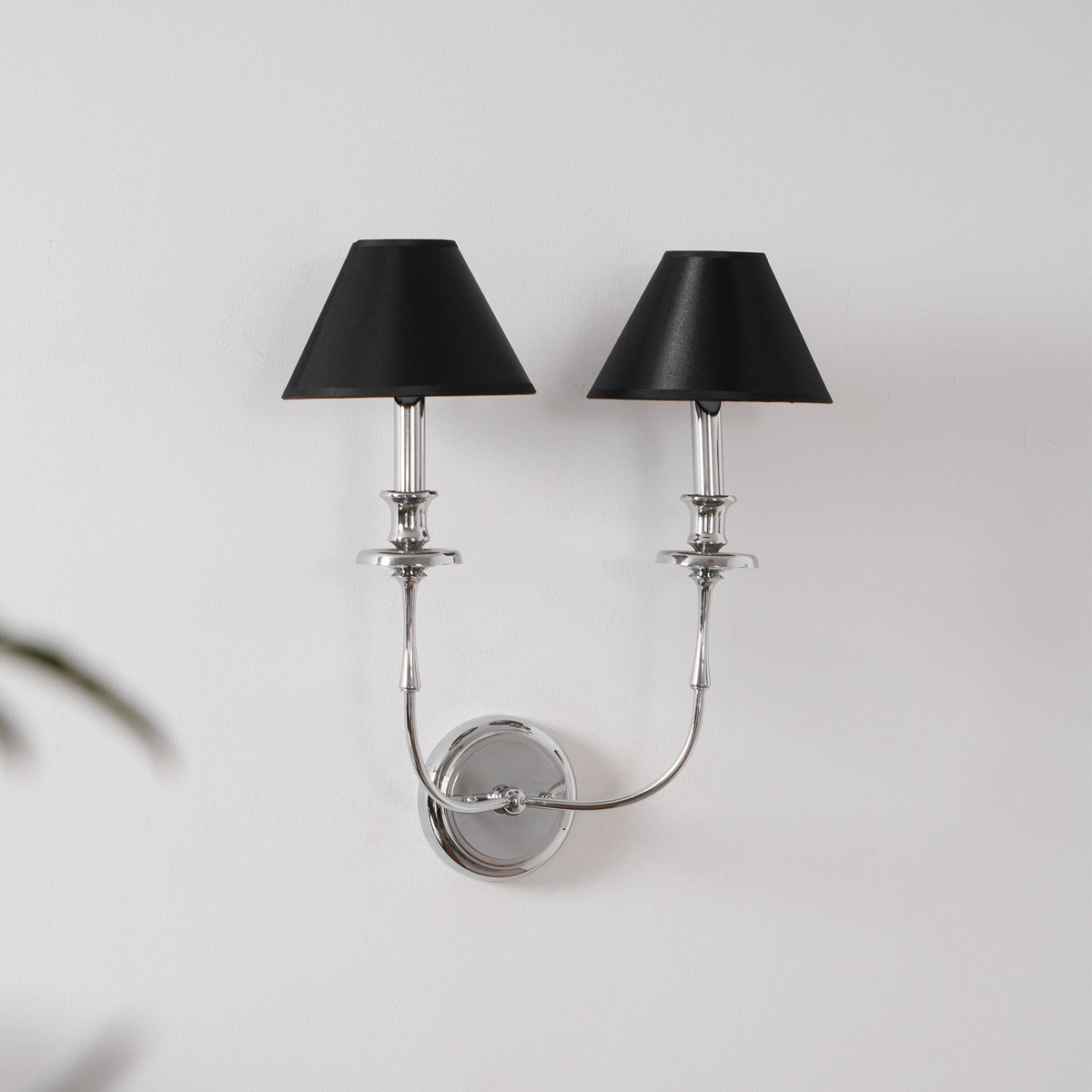Vedoror Vintage Industrial Brass Fabric Wall Light