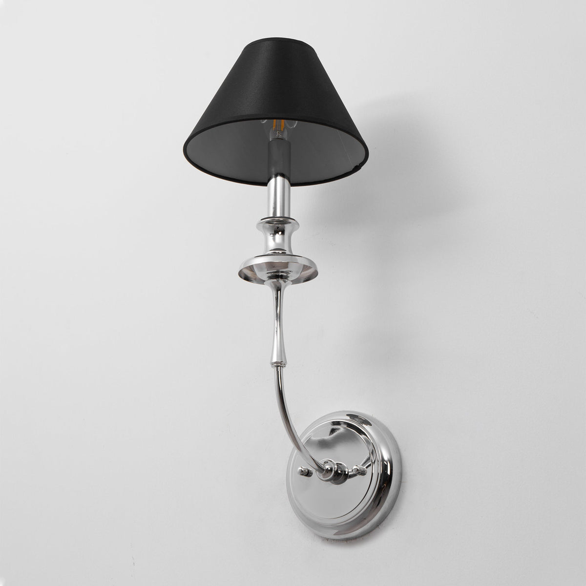 Vedoror Vintage Industrial Brass Fabric Wall Light