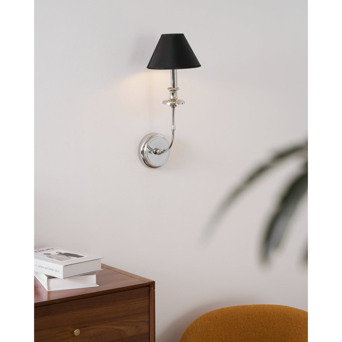 Vedoror Vintage Industrial Brass Fabric Wall Light