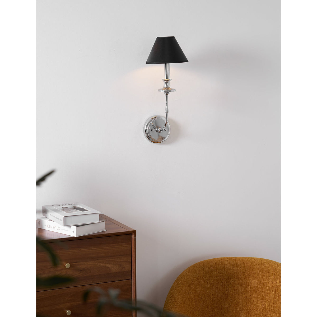 Vedoror Vintage Industrial Brass Fabric Wall Light