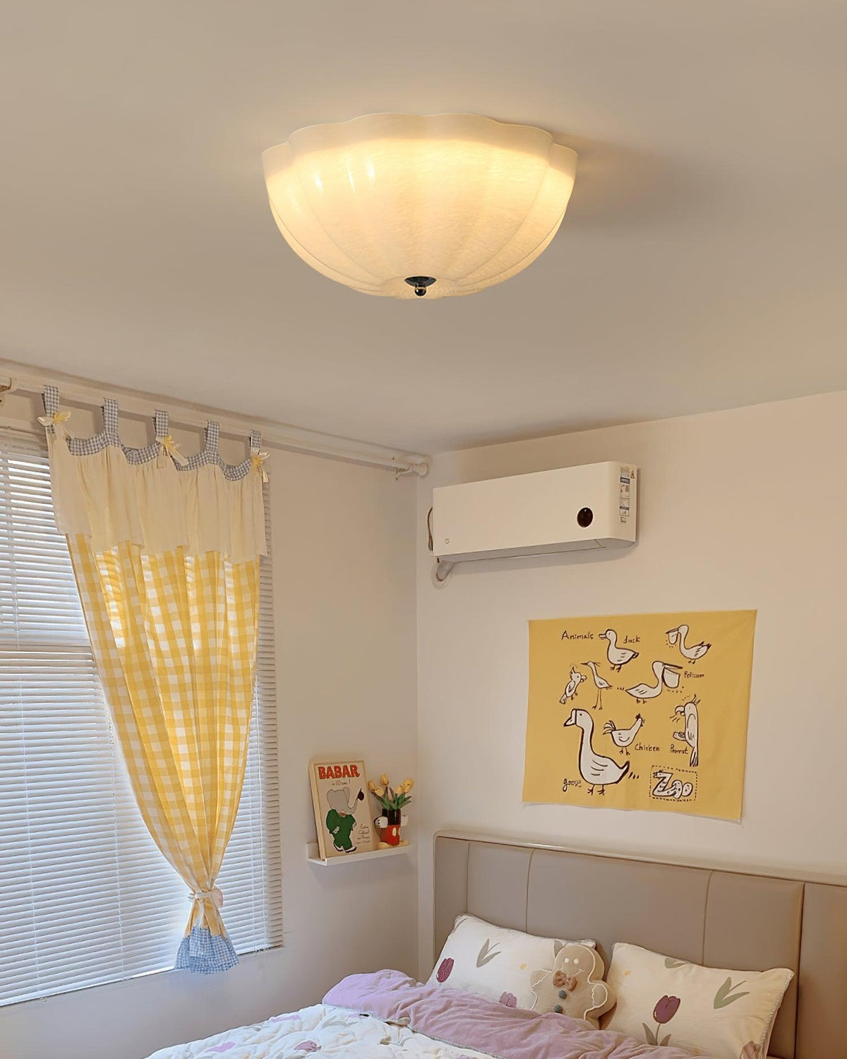 Etta Ceiling Lamp Glass Jelly Opalescent Bedroom