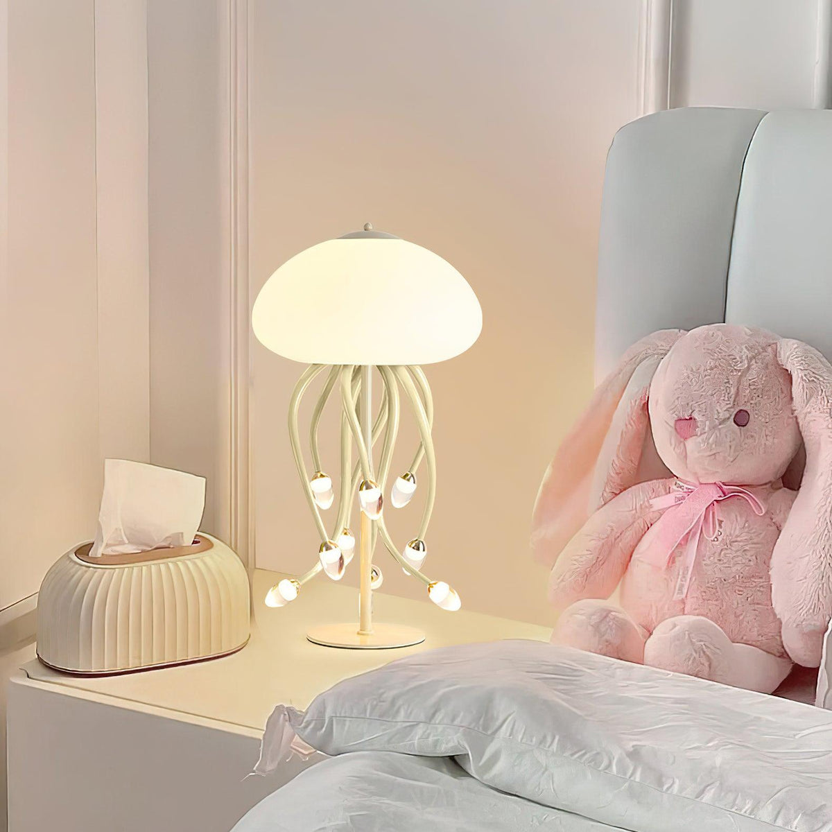 Zosilyra Whimsical Glass Jellyfish Table Lamp